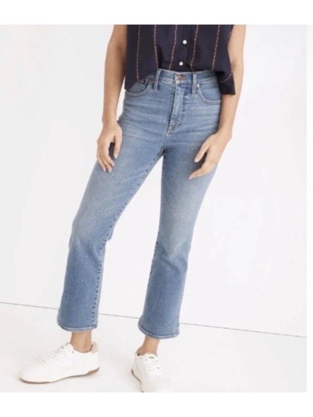 Madewell Cali Demi-Boot Jeans in Dorrance Wash Tencel Denim Edition 38x26 18W